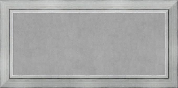 Amanti Art Silver Framed Magnetic Board 27x55 Oversize Vision Board by AmantiArt