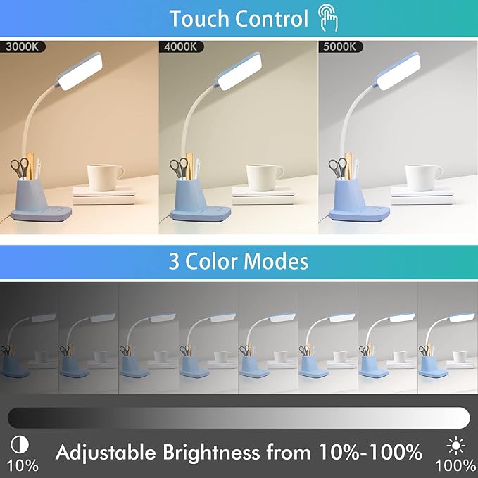 Sailstar Small Desk Lamp, Wireless Charger LED Desk Lamps - Image 4