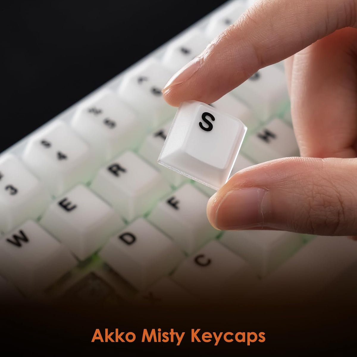 Akko MOD68 8k Rapid Trigger Aluminum Gaming Keyboard Misty White Wired HE Key...