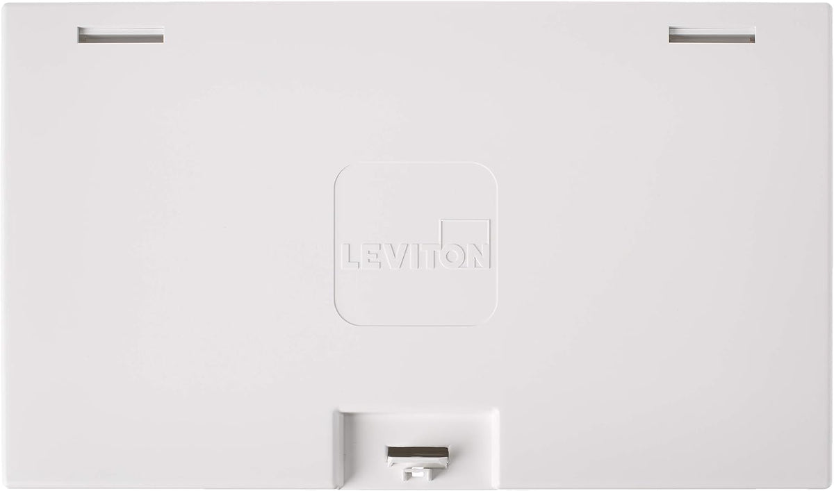 Leviton 9.01" Compact Structured Media Enclosure with Cover, White, 4760...