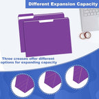 File Folder, HERKKA 120 Pack 1/3 Cut Tab File Folders, File Folders Great - Image 4