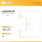 HOUSELABELS 4-up Shipping Labels - Image 3