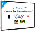 H-Qprobd 40"x30" Magnetic White Board Dry Erase Wall Mount Whiteboard by H-Qprobd