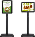 Sign Holder Stand, Heavy-Duty 8.5x11 Inch Aluminum Floor Stand by STANDNEE