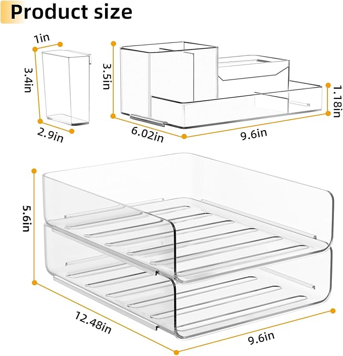 YKLSLH Paper Organizer Letter Tray - Image 3