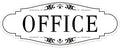 The Office Door Sign for Home and Business，Self-Adhesive Waterproof and by LUHIMO