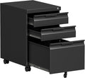Bestoo 3-Drawer Mobile File Cabinet by Bestoo