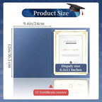 12 Packs Certificate Covers, Certificate Holders Gold Foil Border, - Image 2