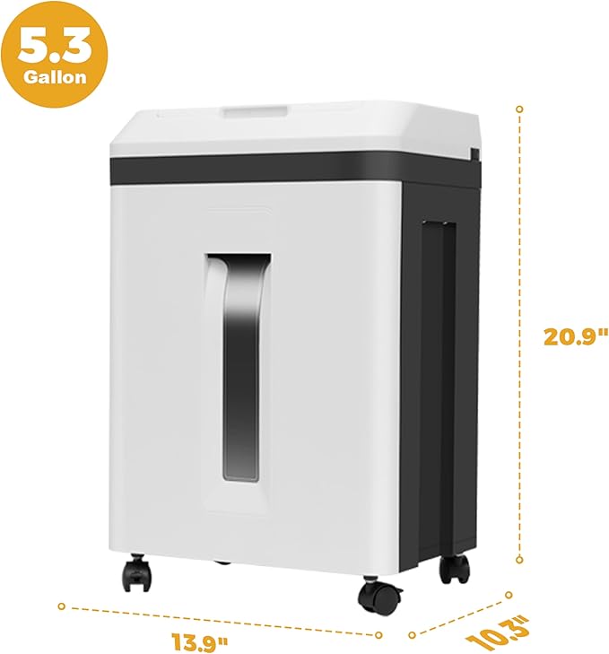 QUIETLEMON 150 Sheet Paper Shredder Heavy Duty, Micro Cut and CDs/Cards - Image 9