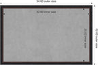 Amanti Art Black Framed Magnetic Board 22x34 Large Vision Board - Image 3