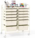 Giantex 12 Drawers Rolling Storage Cart, Classroom Organizers