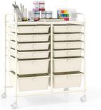 Giantex 12 Drawers Rolling Storage Cart, Classroom Organizers by Giantex