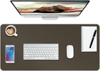 Boutilon Leather Desk Pad Protector, Non-Slip Mouse Pad, Laptop Desk Pad by Boutilon