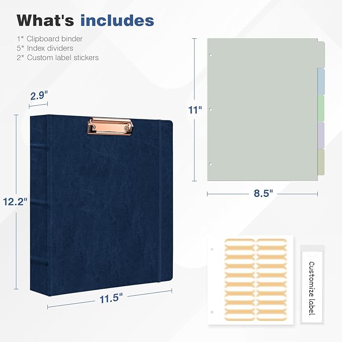 Ospelelf 3 Ring Binder With Clipboard - Image 3