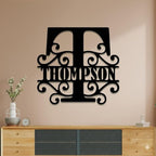 Custom Metal Signs | Personalized Monogram Name Sign | Outdoor Wall Art - Image 5