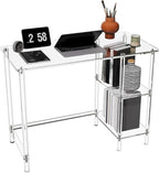 HMYHUM 40 Inch Acrylic Computer Desk by HMYHUM