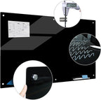 Magnetic Glass Writeboard 72"x48" Premium Tempered Dry Erase Boards Wall - Image 2