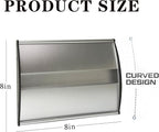 Curved Name Plate Holder 8" x 8" Wall Mount Office Business Door Sign Holder - Image 5