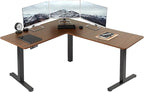 VIVO Electric Corner 63 x 55 inch L-Shaped Standing Desk, Memory Height by VIVO