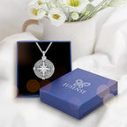 Compass Necklace for Women Men 925 Sterling Silver Pendant Urn Necklaces for - Image 6