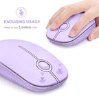 VssoPlor Wireless Mouse, 2.4G Slim Portable Computer Laptop Mouse - Image 3