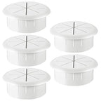 HYCC 5 Pack 2 Inch Flexible Desk Grommet, Organize Wires and Cables on Office by HYCC