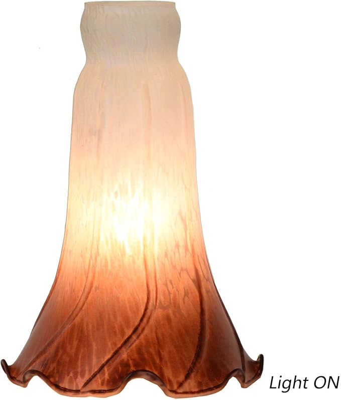 Bieye LS09 Lily Flower Blown Glass Lampshade - Image 2