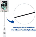 Funny Skeleton Nurse Badge Reel, Cute Retractable ID Card Badge Holder - Image 5