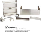 universal trailer and garage organizer kit, aluminum storage shown in use