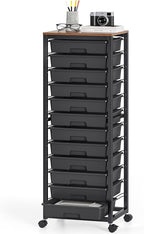 SYKIARIOL Rolling Cart with Drawers, 12 Drawer Rolling Cart, Rolling storage by SYKIARIOL