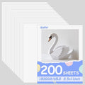 OcePor 200 Sheets White Cardstock 8.5” x 11”, 65lb/180gsm White Card Stock by OcePor