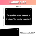 4 Pack Black Magnetic Board, 17.5" x 11.4" Magnet Bulletin Board to Display - Image 2