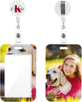 Photo Personalized Badge ID Card Holder Custom Retractable Badges Reel Clip by CustomGiftAccessory