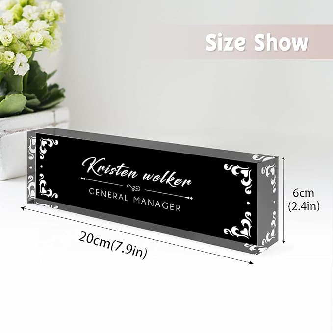 Desk Name Plate Personalized, Custom Name Plates - Image 3