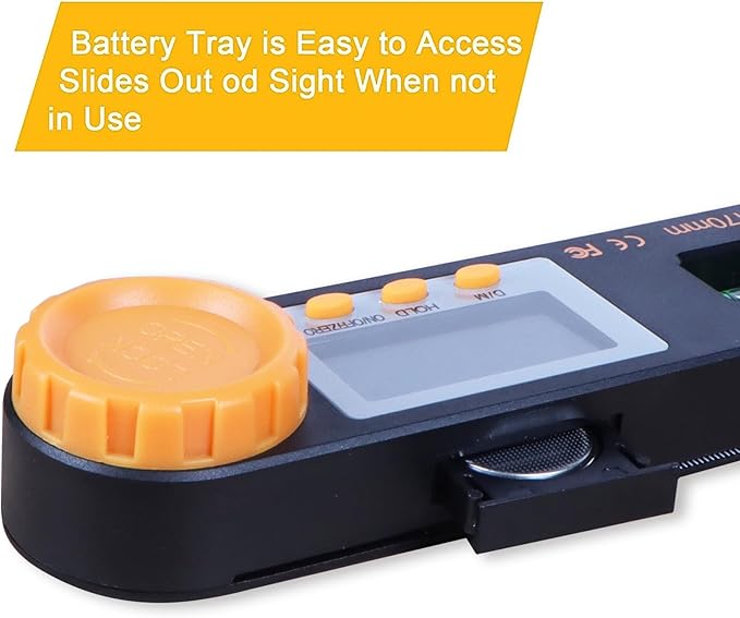 Rainyb Digital Angle Finder Tool 5 inch Pocket Protractor 0-360 degree LED - Image 5
