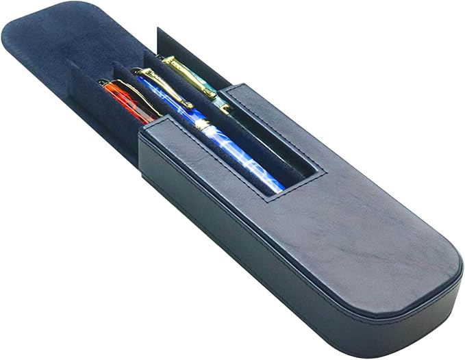 MIVLXLX Leather Triple Pen Case Pencil Pouch Holder - Image 7