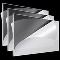 Roowest 3 Pcs 24 x 28 Inch, 1/4 Inch Thick Clear Acrylic Sheets Plastic Panels by Roowest