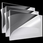 Roowest 3 Pcs 24 x 28 Inch, 1/4 Inch Thick Clear Acrylic Sheets Plastic Panels by Roowest