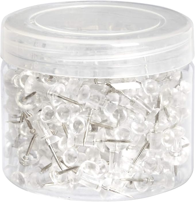 Amazon Basics Push Pins Tacks, Steel Point, - Image 2