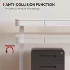 SANODESK Standing Desk with Drawer, Electric Height Adjustable Home Office Desk - Image 7