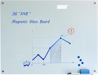 JYYPWB Magnetic Glass Whiteboard by JYYPWB