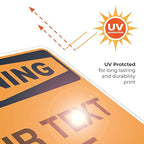 Custom Warning Sign, OSHA Sign, 24x30 Inches, Rust Free .063 Aluminum, Fade - Image 7