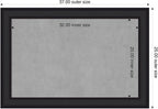Amanti Art Black Framed Magnetic Board 25x37 Large Vision Board - Image 2
