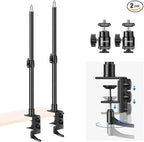 NEEWER Camera Desk Mount with C Clamp, 2 Pack 13.8"-23.6" Adjustable Desktop by Neewer