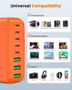 500W USB C Charger Block, 8-Port USB C Charging Station Fast Charging PD 120W - Image 6