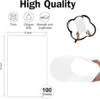 100 Sheets White Blank Cover Stock 11x17 Thick Card Stock, Goefun 80lb - Image 2