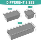 WOWBOX 12 Pack Clear Drawer Organizer Set, Acrylic Drawer Storage Trays - Image 2