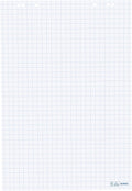 herlitz 68x99cm Squared Recycled Paper 20 Sheet Flipchart Pad(pack of 5)