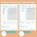 Simplified Fitness Journal for Women & Men, A5 Workout Journal/Planner Daily - Image 3
