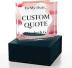 Personalized Gifts, Custom Quote Block Letter Board, Crystal-Clear Acrylic - Image 3